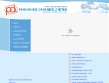 Tablet Screenshot of panchsheelorganics.com